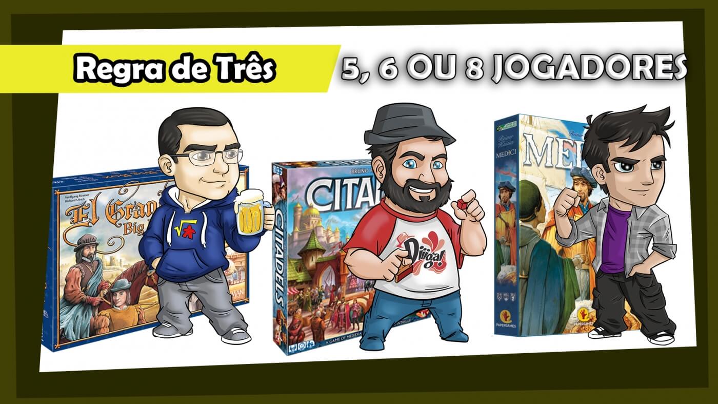 Papo de Edus - Jogos para 5, 6 ou 8 jogadores.